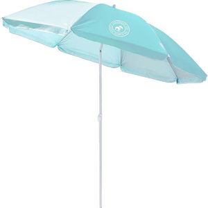 Caribbean Joe Beach Sun Umbrella, Portable, UV Protection, Great for Outdoor, Shoulder Carry Bag, Full 6 ft Arc