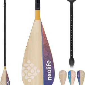 SUP Paddleboard Paddle, Adjustable Stand-Up Paddle Board Paddle | Premium Fiberglass Shaft and Enhanced PP Blade, 66-82" (170-210 cm)