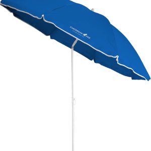 Caribbean Joe Beach Sun Umbrella, Portable, UV Protection, Great for Outdoor, Shoulder Carry Bag, Full 6 ft Arc