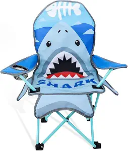 KABOER Kids Outdoor Folding Camping Chair with Cup Holder Carrying Bag | Portable Camping Chair for Beach Picnic Camping Travel Lawn Ages 3-10