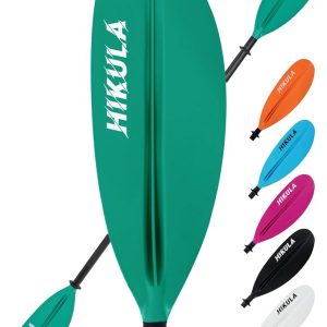Kayak Paddle 4 Pieces Aluminum Shaft and PP Blade Floating 86.6in/220cm, 90.5inch/230cm Lightweight Oars