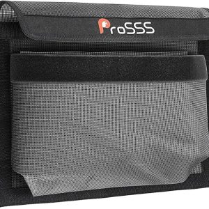 Boat Storage Mesh Bag with Secure Closure Flap - 13.7" x 9.8" - Upgraded Leak-Proof Design/Adhesive Backing/Perfect Boat Organizer-Boat Accessories-Keeps Contents Secure in Rough Waters
